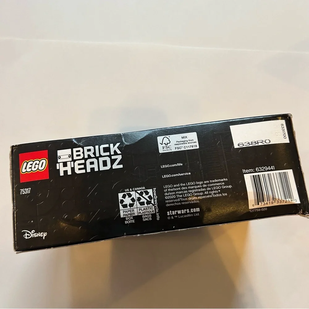 LEGO BrickHeadz Star Wars The Mandalorian & The Child New in box. Retired Set.